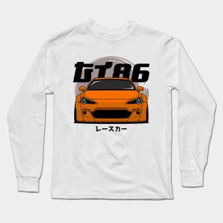 Orange GT 86 Front Long Sleeve T-Shirt